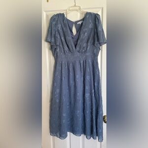 Baltic Born Blue Floral Midi Dress